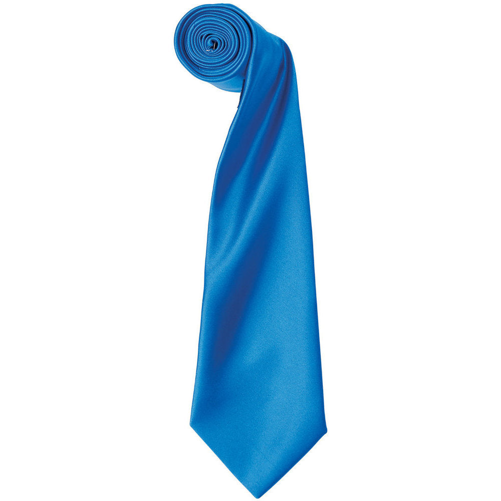 Premier Mens Colours' Satin Tie Full Length Corporate Uniform Necktie