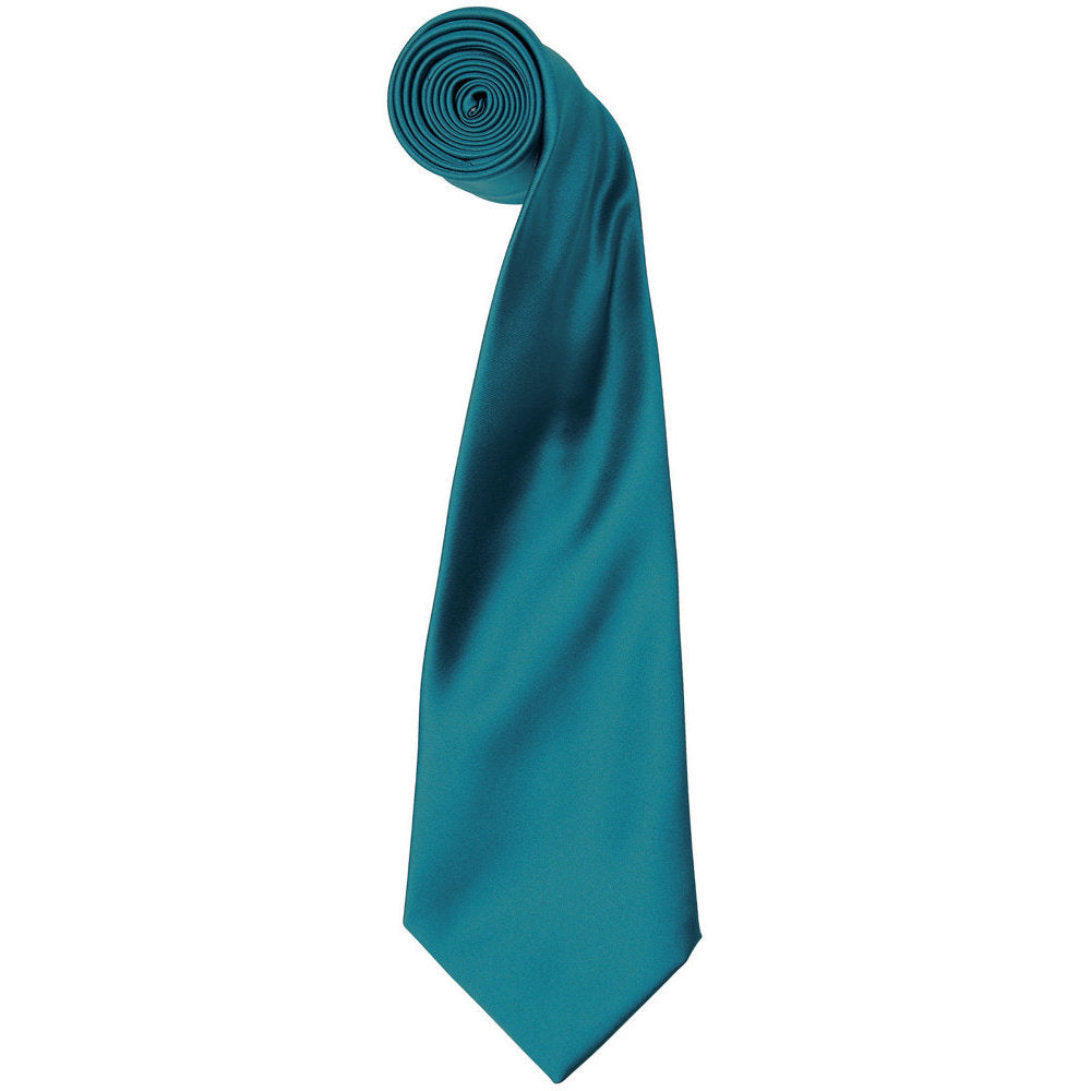 Premier Mens Colours' Satin Tie Full Length Corporate Uniform Necktie
