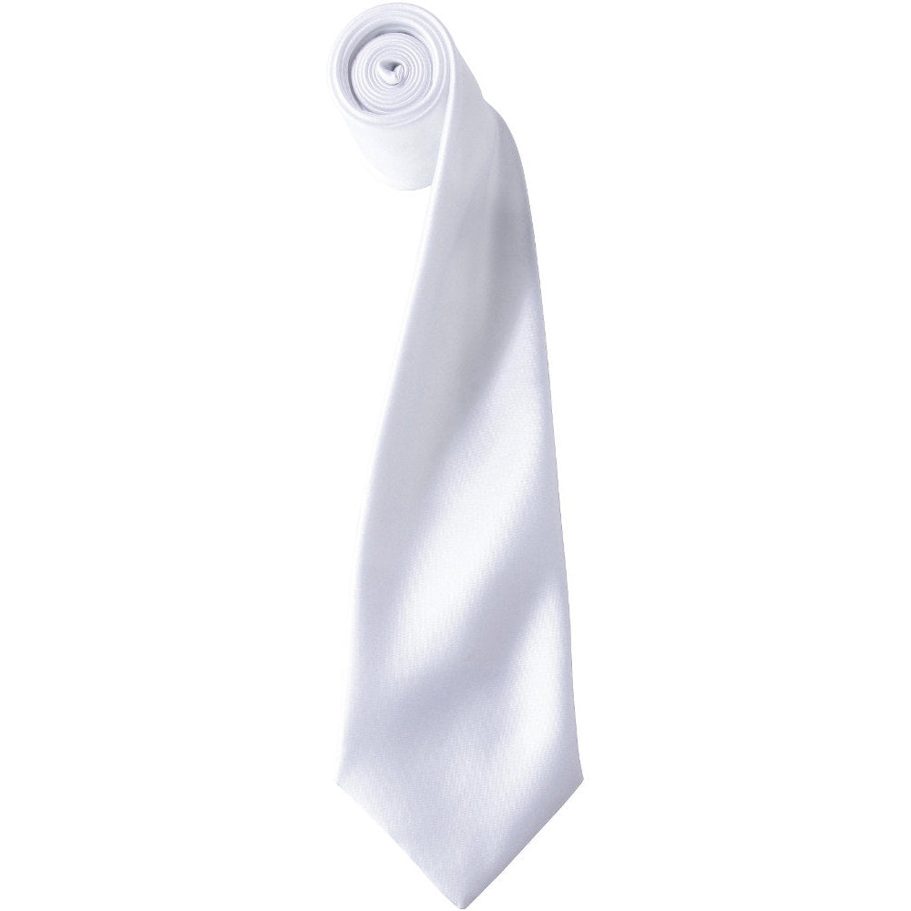 Premier Mens Colours' Satin Tie Full Length Corporate Uniform Necktie