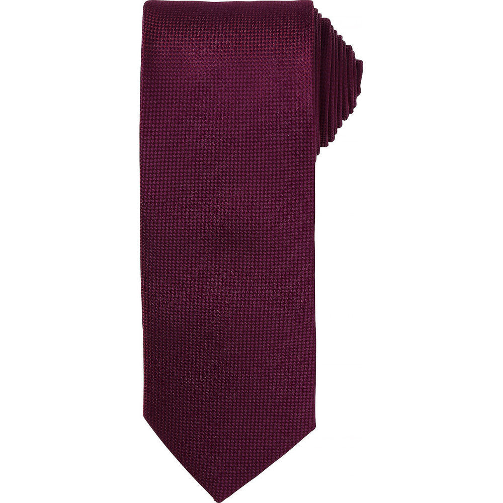 Premier Mens Micro Waffle Tie Full Length Corporate Uniform Necktie