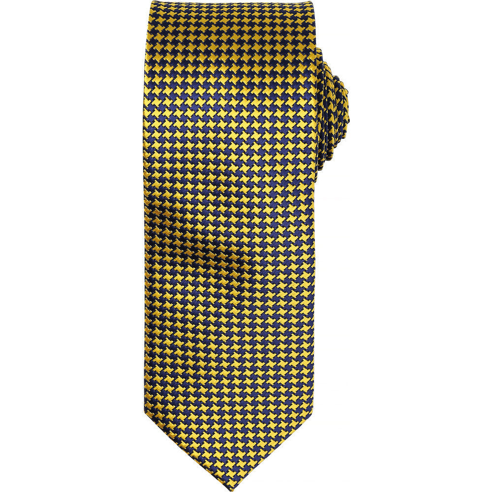 Premier Mens Puppy tooth Tie Full Length Corporate Uniform Necktie