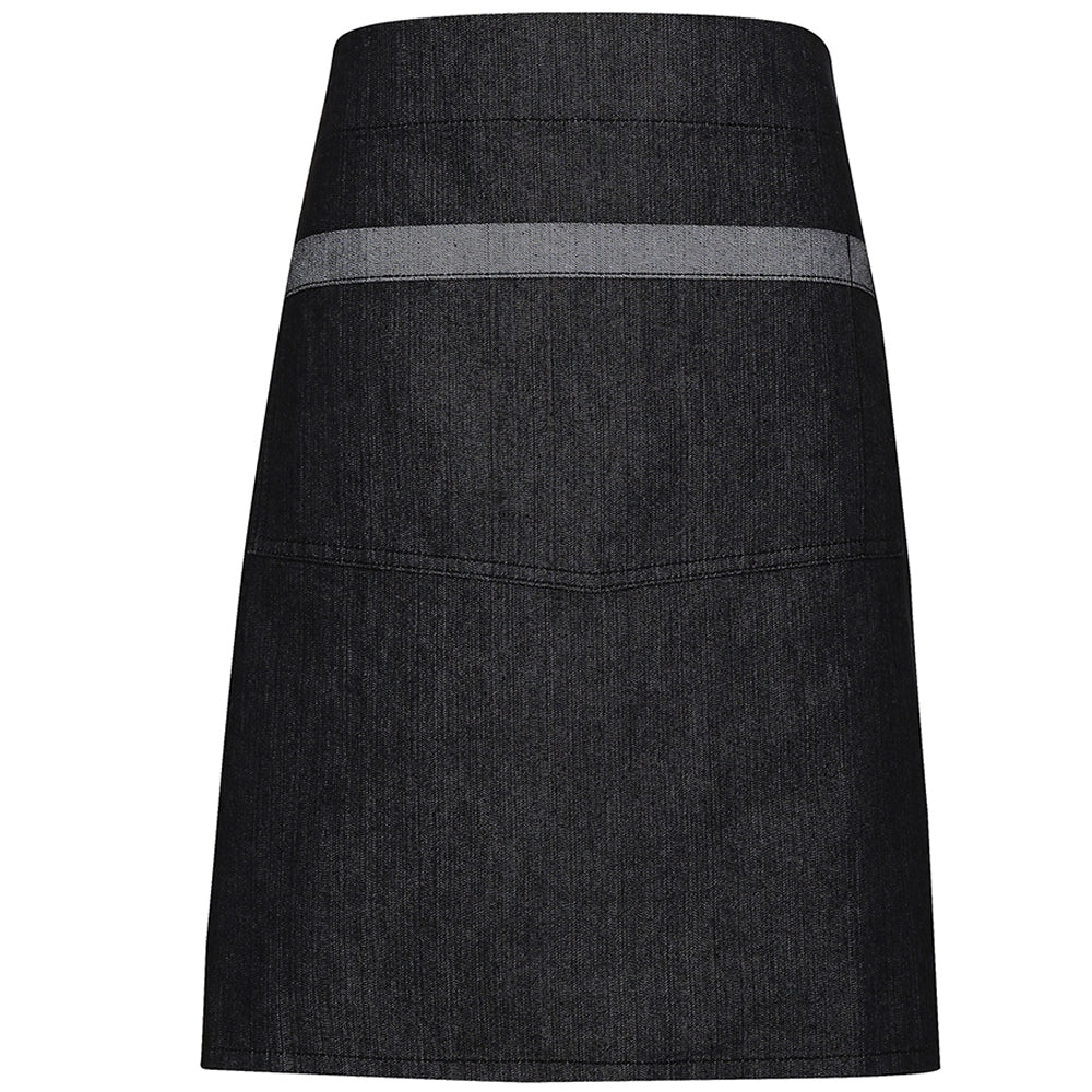 Premier Mens Domain Contrast Denim Workwear Waist Bib Apron