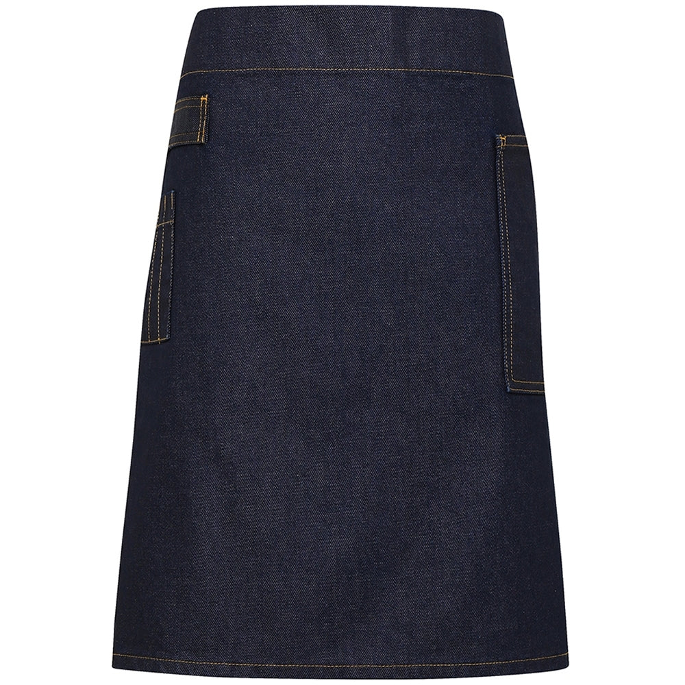 Premier Mens Division Waxed Look Durable Denim Waist Apron