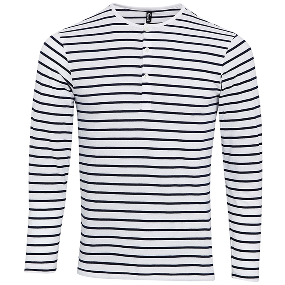 Premier Mens Long John Roll Up Long Sleeve Casual T Shirt