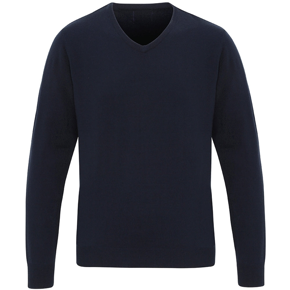 Premier Mens Essential Acrylic V Neck Casual Jumper Sweater