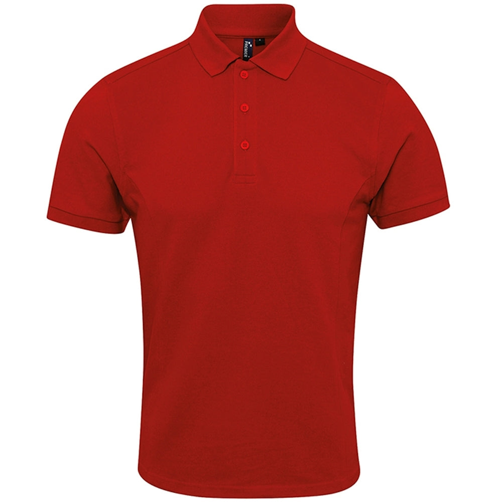 Premier Mens Coolchecker Plus Pique Polyester Polo Shirt