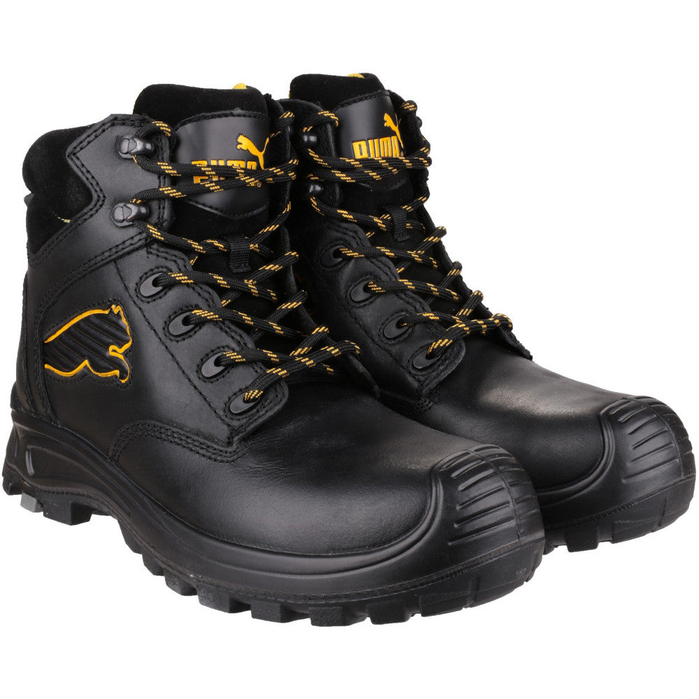 Puma Safety Footwear Mens Borneo Mid Leather S3 HRO SRC Safety Boots