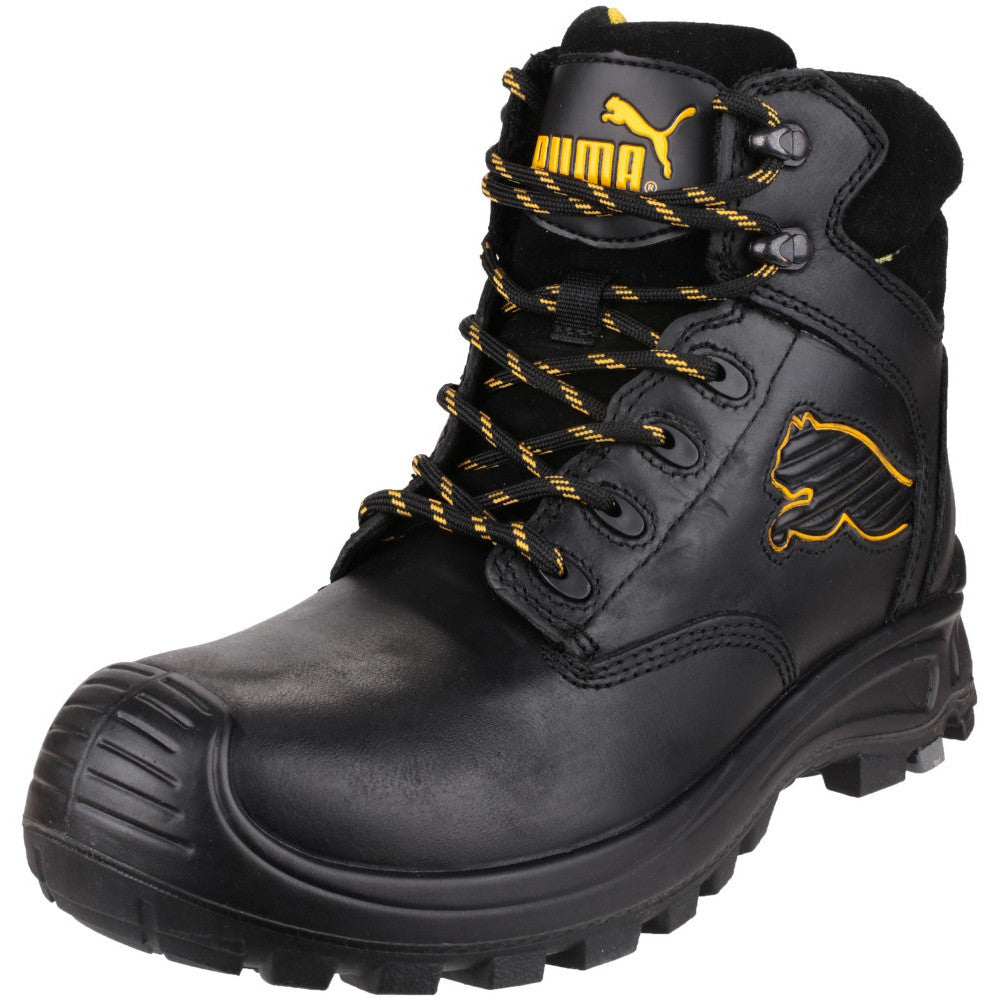 Puma Safety Footwear Mens Borneo Mid Leather S3 HRO SRC Safety Boots