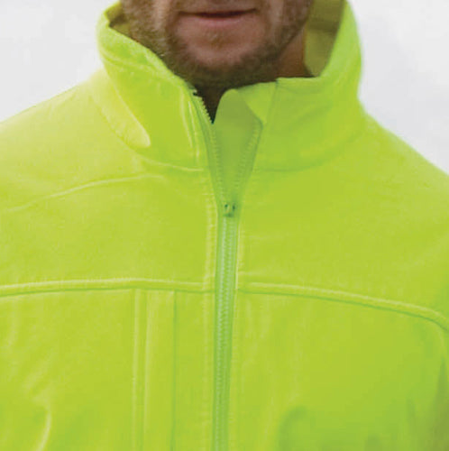 Result High Visibility Viz Mens Windproof Breathable 3 Layer Softshell Jacket