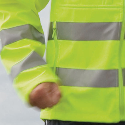 Result High Visibility Viz Mens Windproof Breathable 3 Layer Softshell Jacket