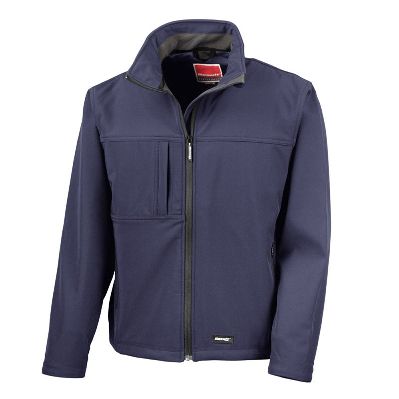 Result Mens Classic Windproof Showerproof Breathable Soft Shell Jacket