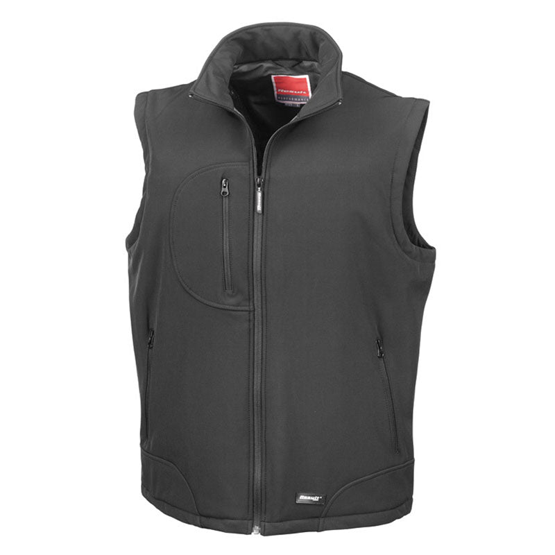 Result Mens Soft Shell Breathable Waterproof Windproof Bodywarmer Gilet