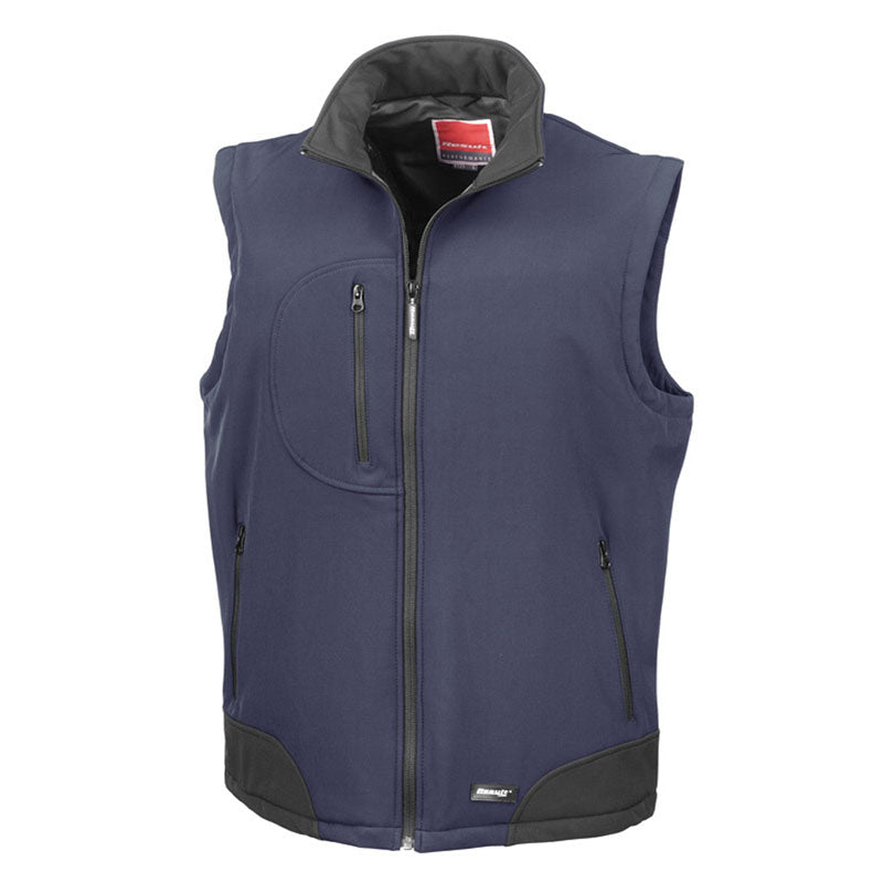 Result Mens Soft Shell Breathable Waterproof Windproof Bodywarmer Gilet