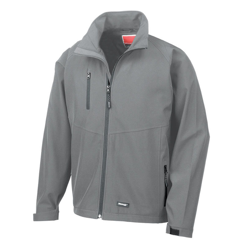 Result Mens Base Layer Softshell Lightweight Breathable Full Zip Coat Jacket