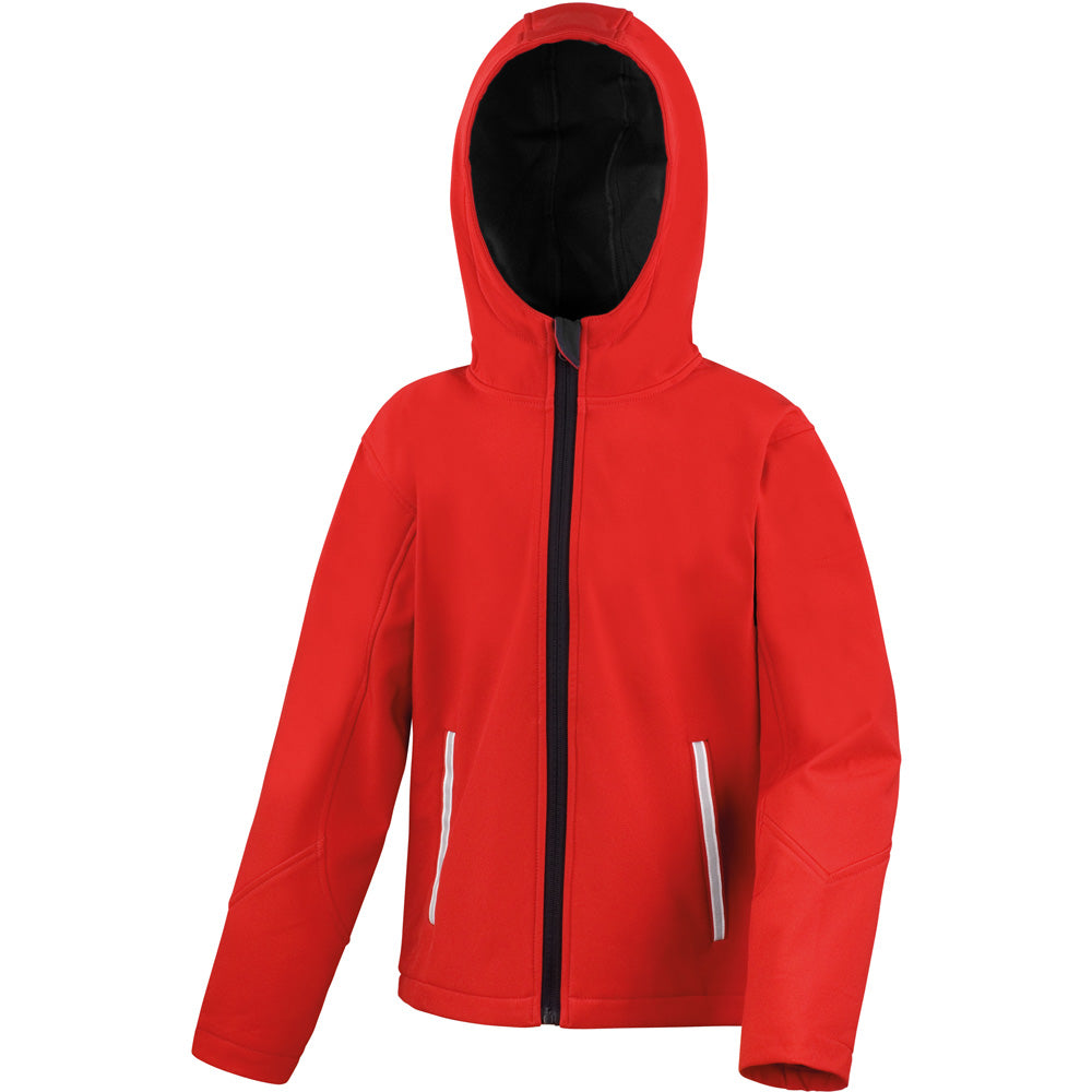 Result Core Childrens Waterproof Hooded Softshell Jacket