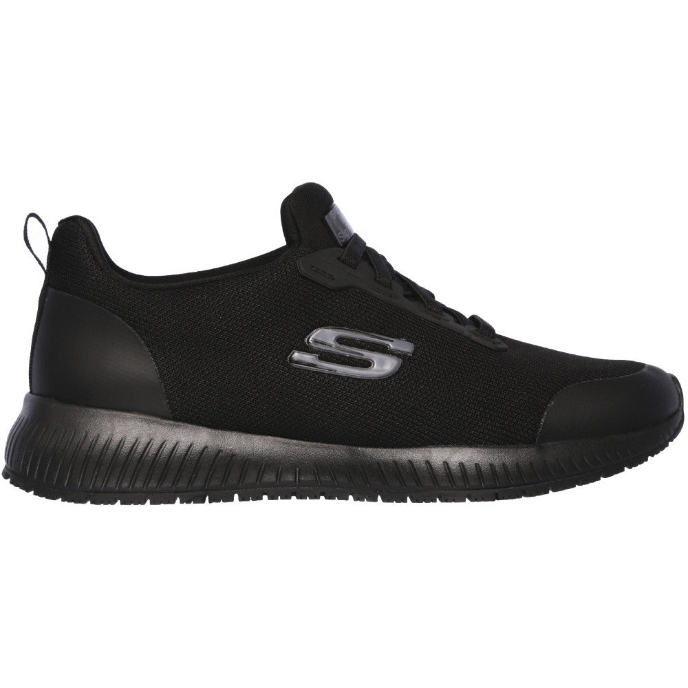 Skechers Womens Squad Slip Resistant Lace Up Safety Trainers