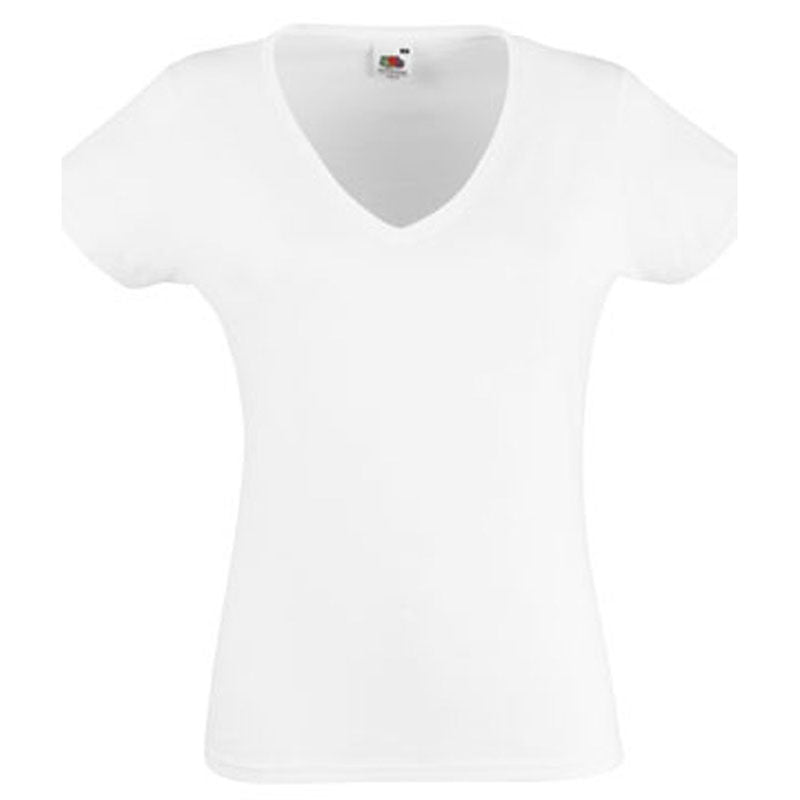 Fruit of the Loom Ladies-Fit Valueweight V-Neck T Shirt