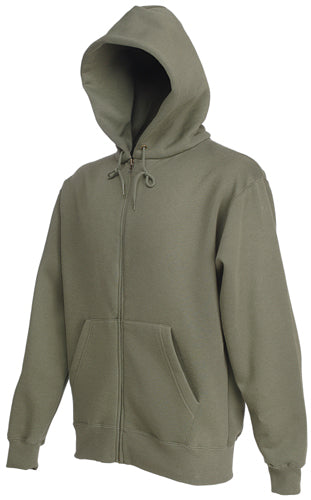 Fruit of the Loom Zip Through Hooded Sweatshirt