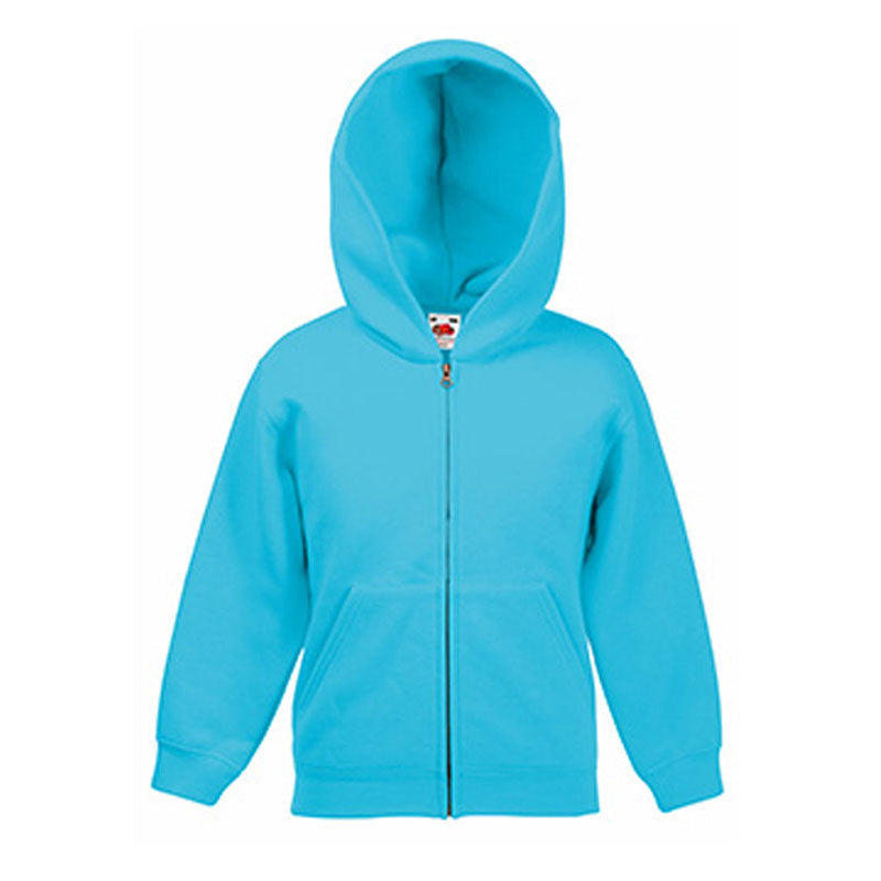 Fruit Of The Loom Kids Hooded Zip Up Sweat Jacket