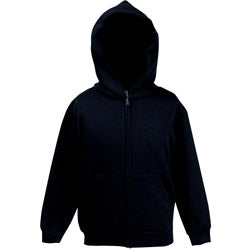 Fruit Of The Loom Kids Hooded Zip Up Sweat Jacket