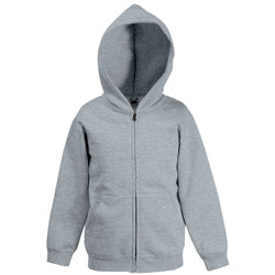 Fruit Of The Loom Kids Hooded Zip Up Sweat Jacket