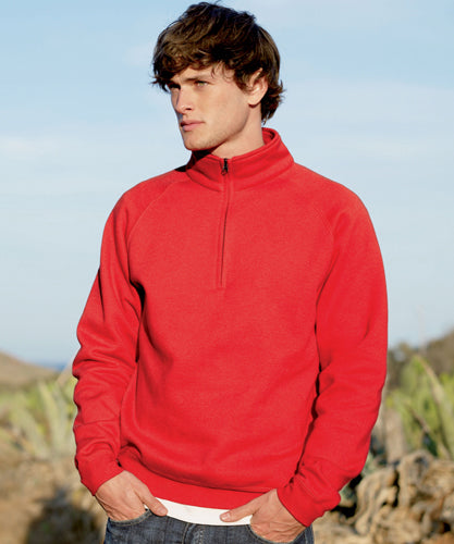 Fruit of the Loom Zip Neck Sweatshirt
