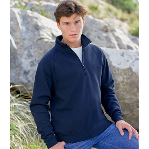 Fruit of the Loom Zip Neck Sweatshirt