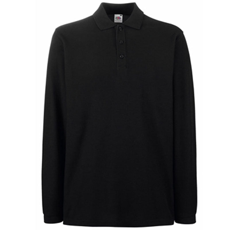 Fruit of the Loom Mens Premium Long Sleeve Polo Shirt