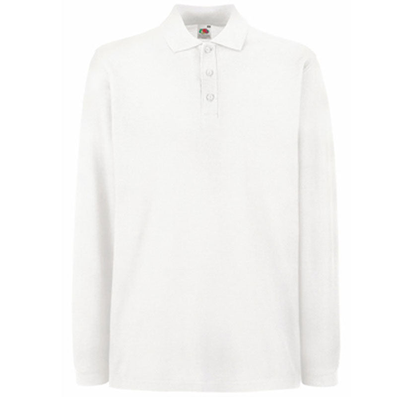 Fruit of the Loom Mens Premium Long Sleeve Polo Shirt