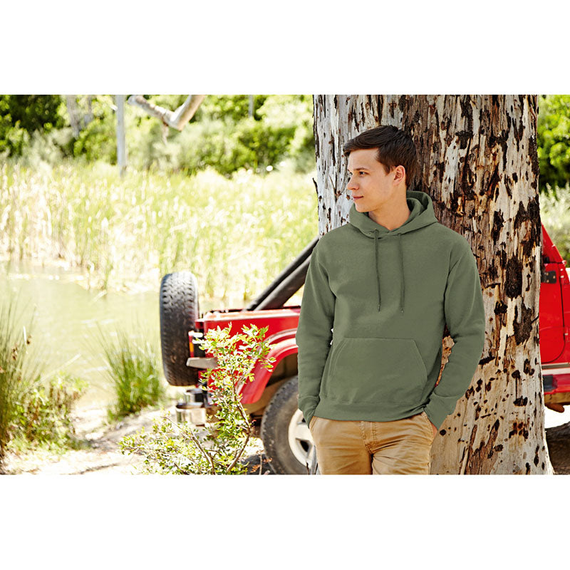Fruit of the Loom Mens Premium 70/30 hooded sweat