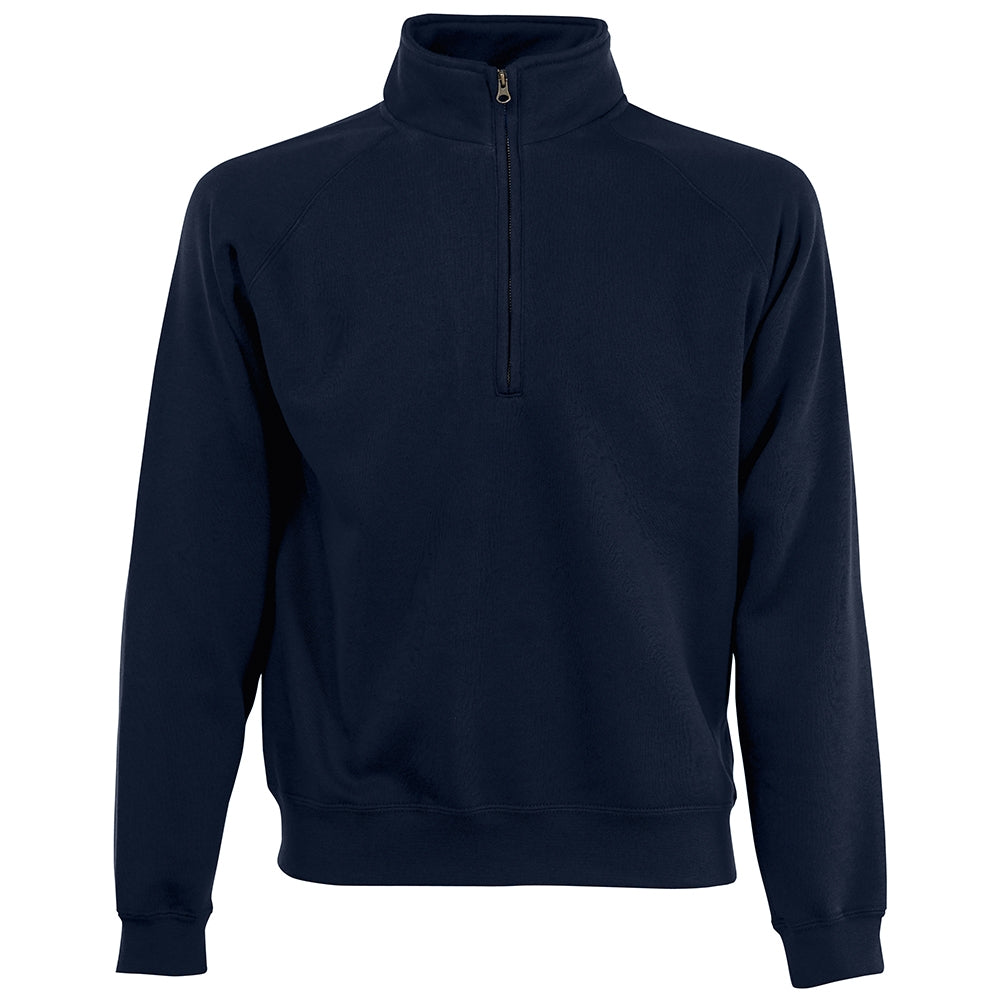 Fruit of the Loom Mens Premium 70/30 zip neck sweat