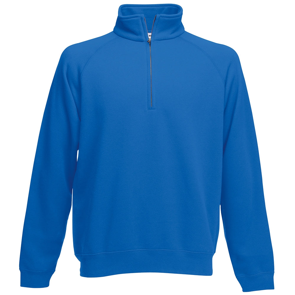 Fruit of the Loom Mens Premium 70/30 zip neck sweat