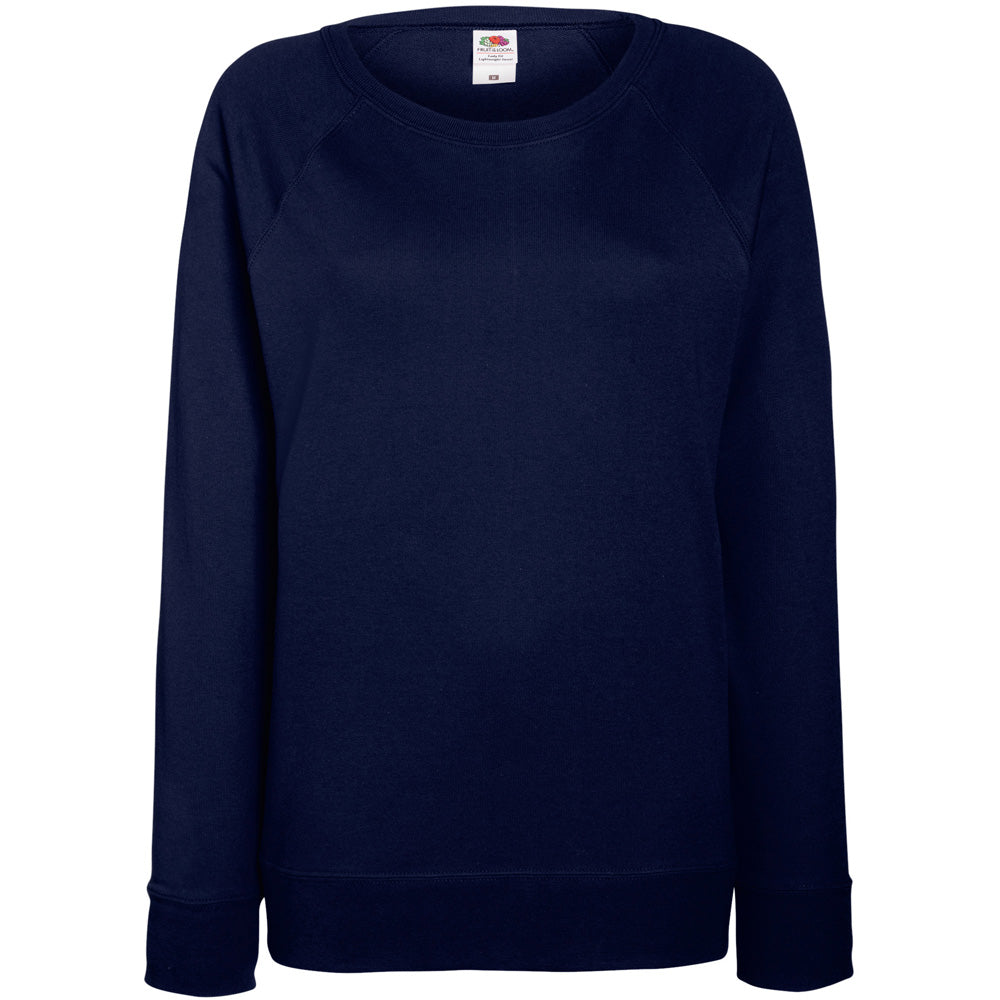 Fruit Of The Loom Ladies Lady Fit Lightweight Reglan Sweatshirt