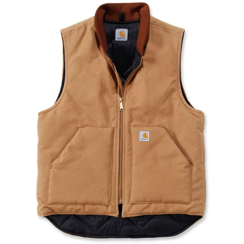 Carhartt Mens Arctic Insulated Nylon Lined Duck Shell Vest Jacket