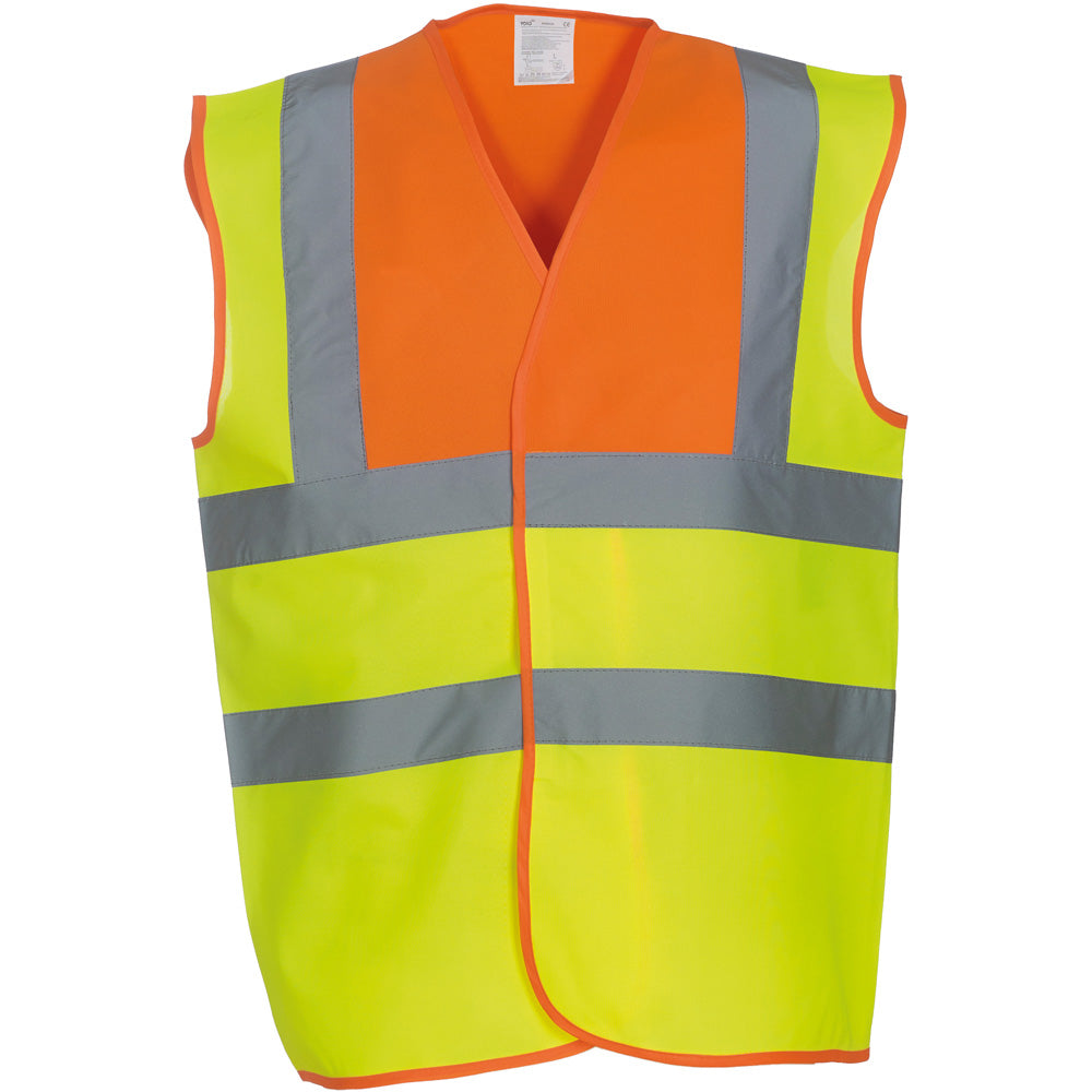 Yoko Mens High Vis 2 Band And Braces Waistcoat