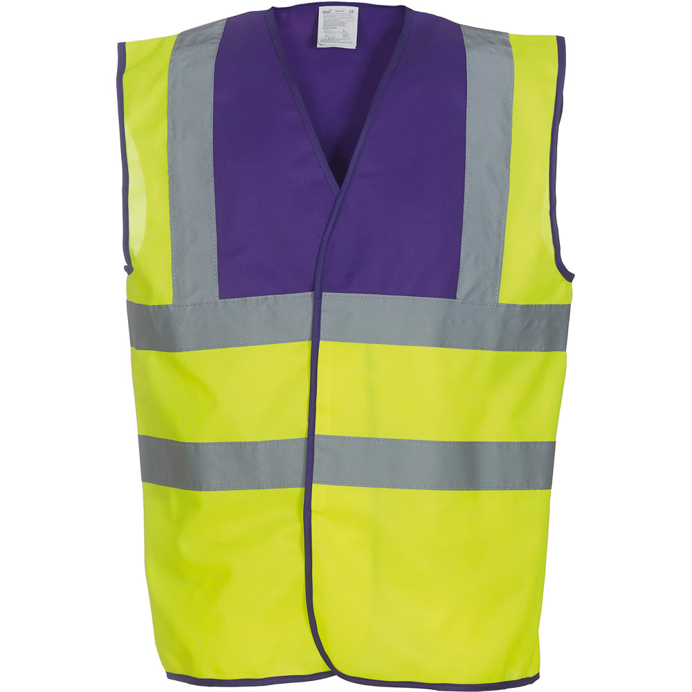 Yoko Mens High Vis 2 Band And Braces Waistcoat