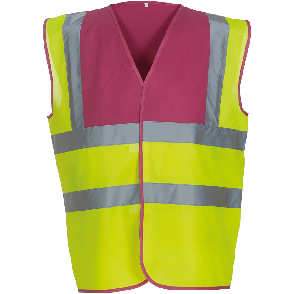 Yoko Mens High Vis 2 Band And Braces Waistcoat