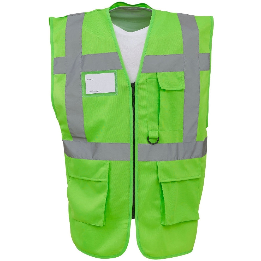 Yoko Mens Multi Functional Executive High Vis Waistcoat