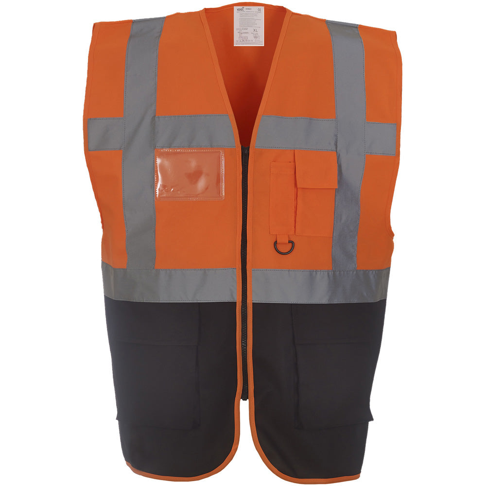 Yoko Mens Multi Functional Executive High Vis Waistcoat