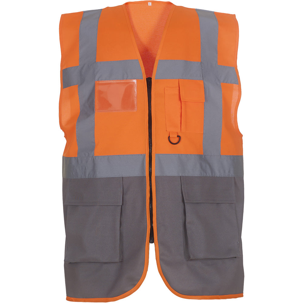 Yoko Mens Multi Functional Executive High Vis Waistcoat