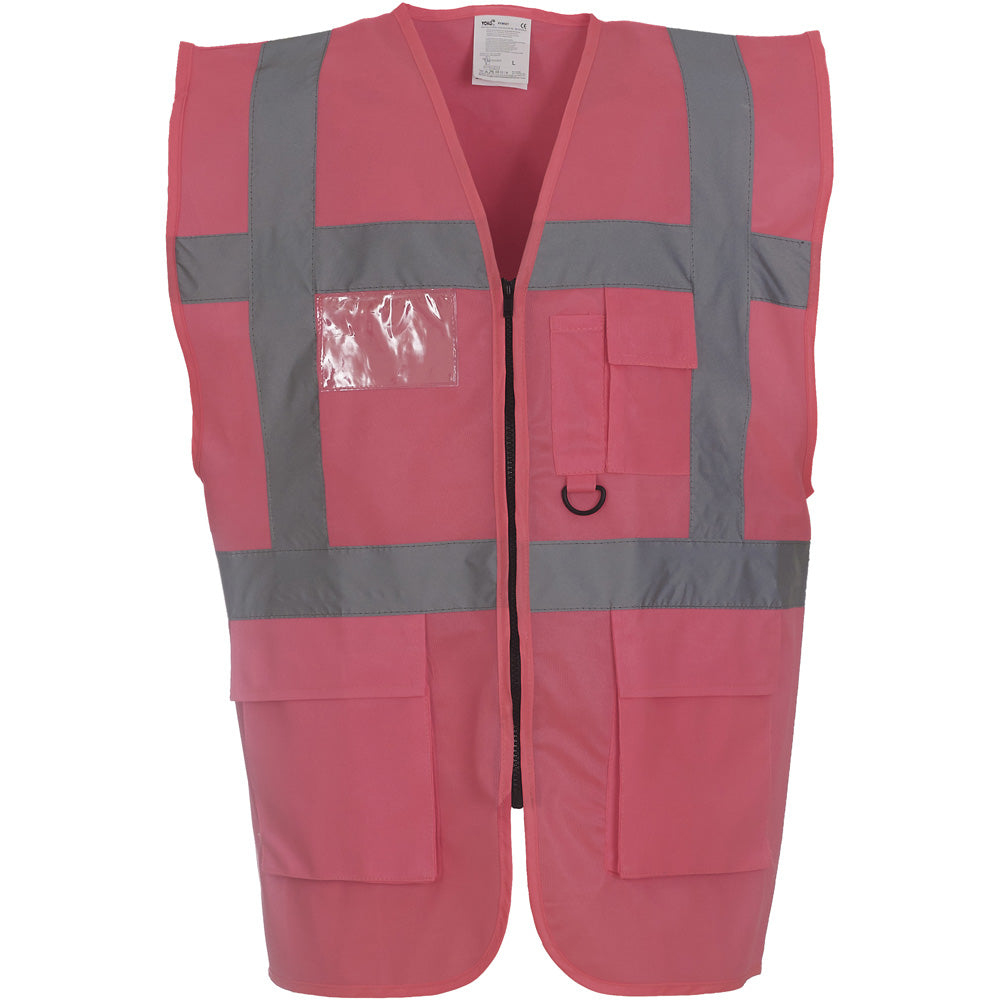 Yoko Mens Multi Functional Executive High Vis Waistcoat