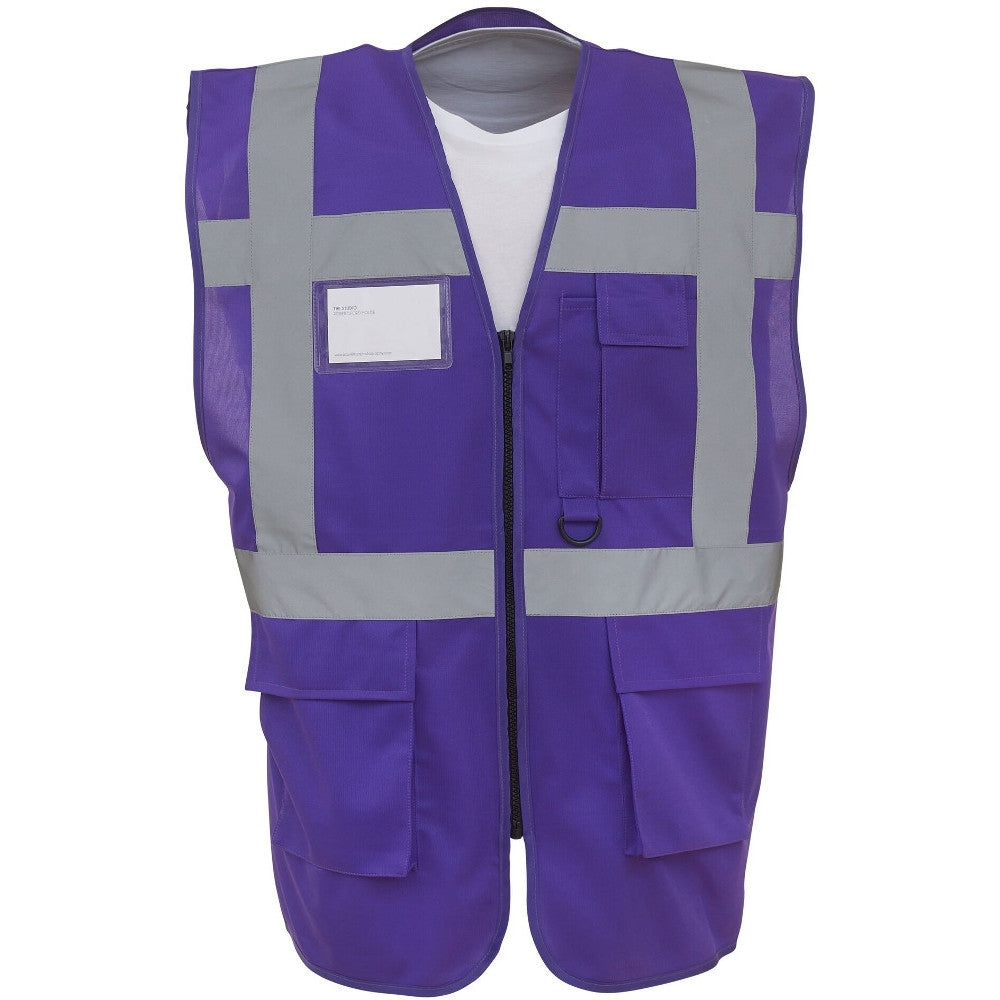 Yoko Mens Multi Functional Executive High Vis Waistcoat