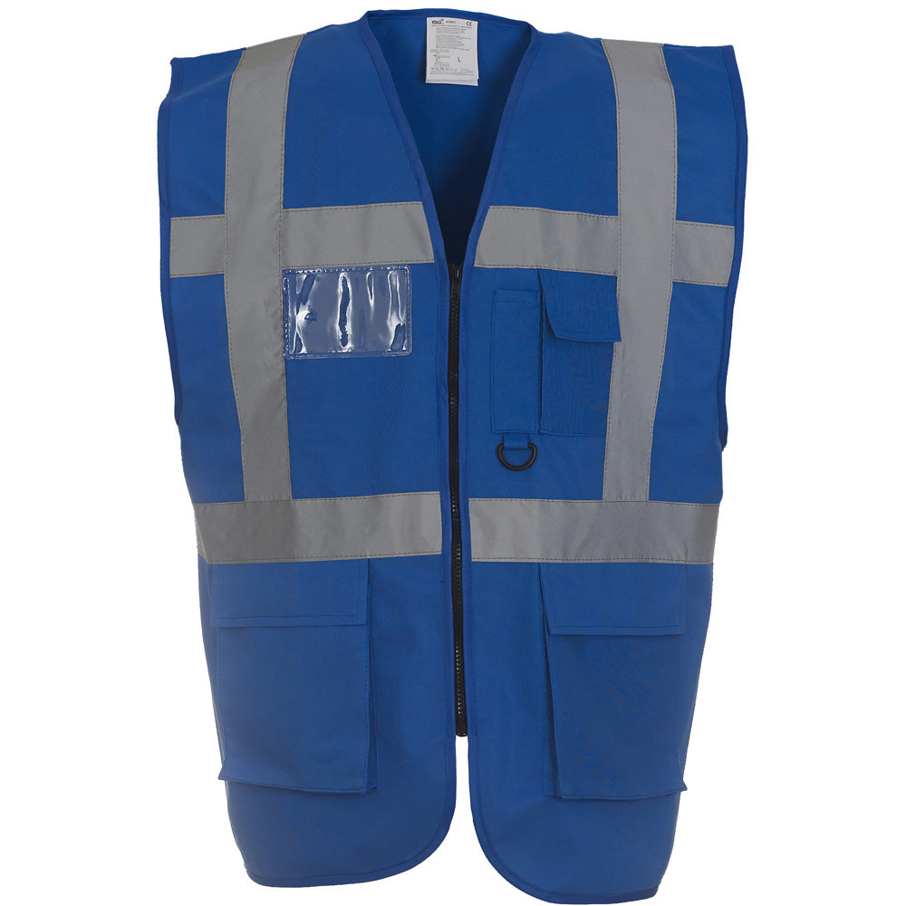 Yoko Mens Multi Functional Executive High Vis Waistcoat