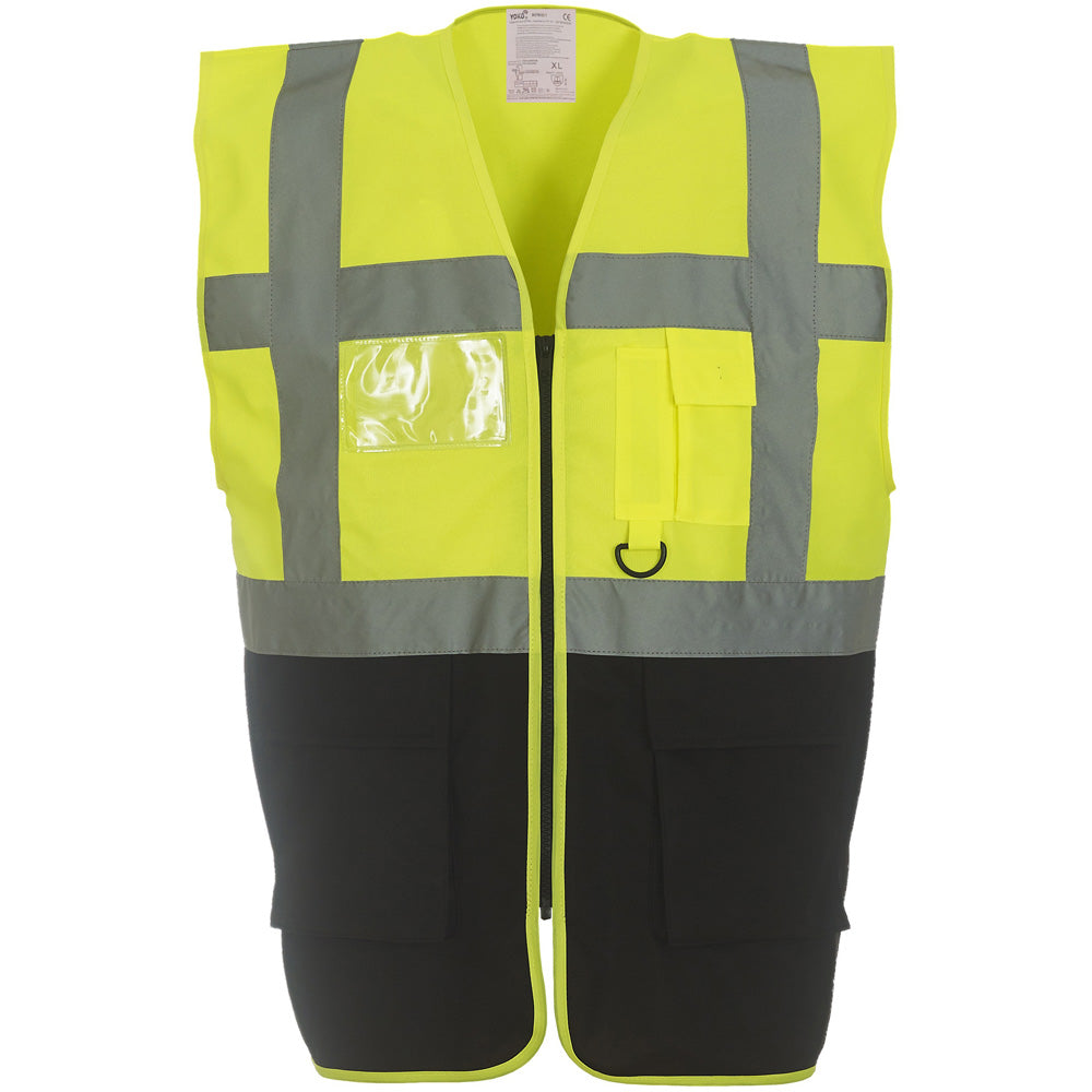 Yoko Mens Multi Functional Executive High Vis Waistcoat
