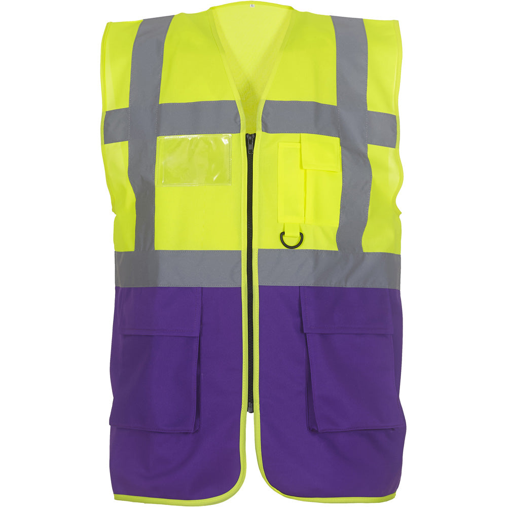 Yoko Mens Multi Functional Executive High Vis Waistcoat