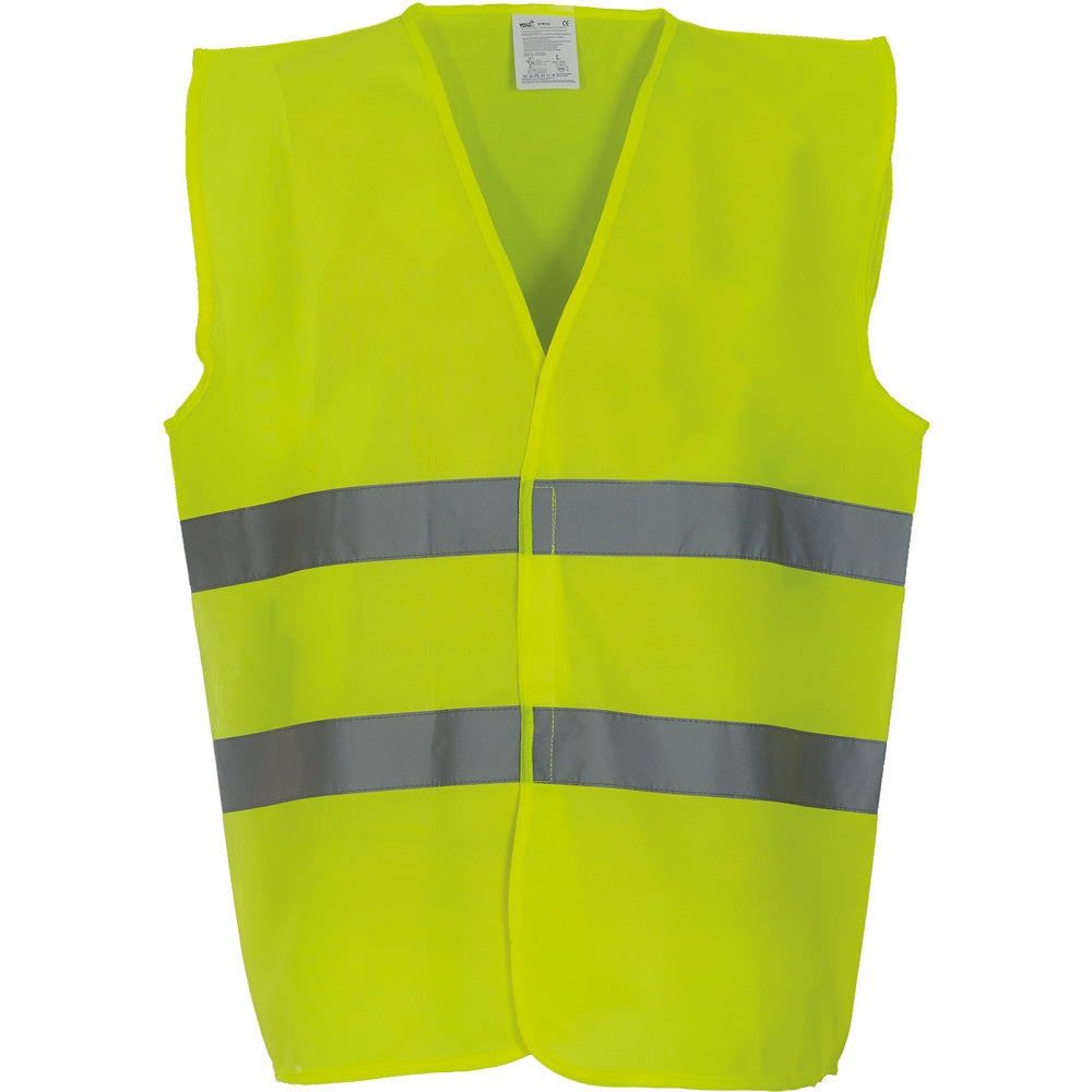 Yoko Mens High Vis 2 Bands Waistcoat