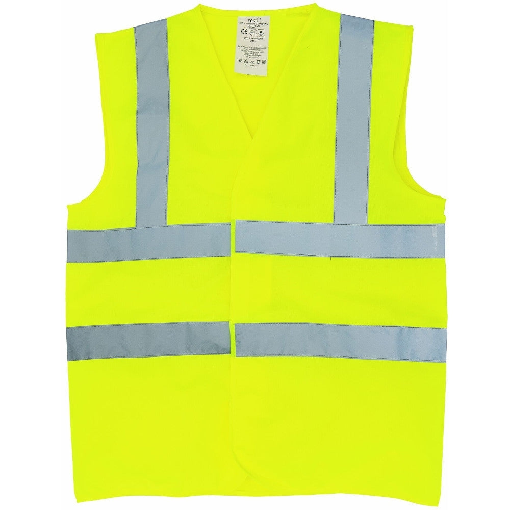 Yoko Mens Flame Retardant Hi Vis Sleeveless  Safety Waistcoat