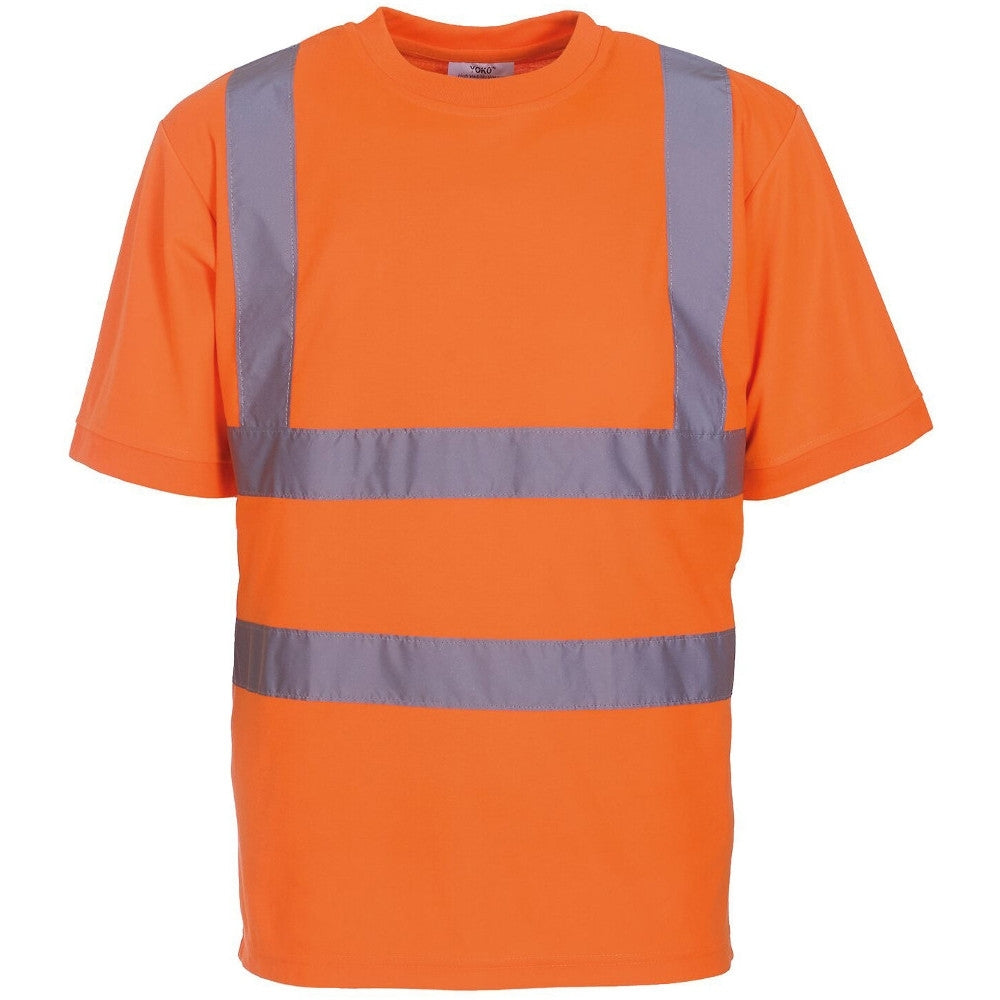 Yoko Mens High Vis Short Sleeve T Shirt