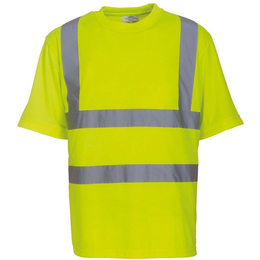 Yoko Mens High Vis Short Sleeve T Shirt