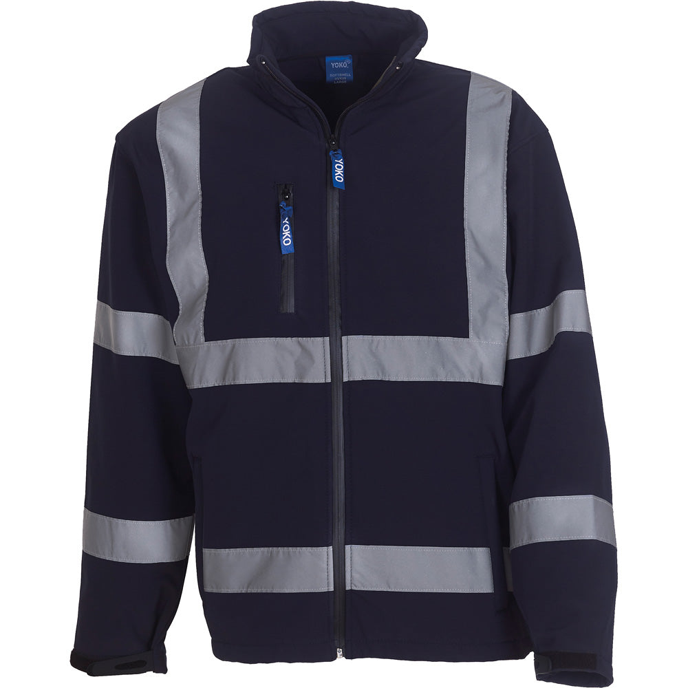 Yoko Mens High Vis Breathable Softshell Jacket